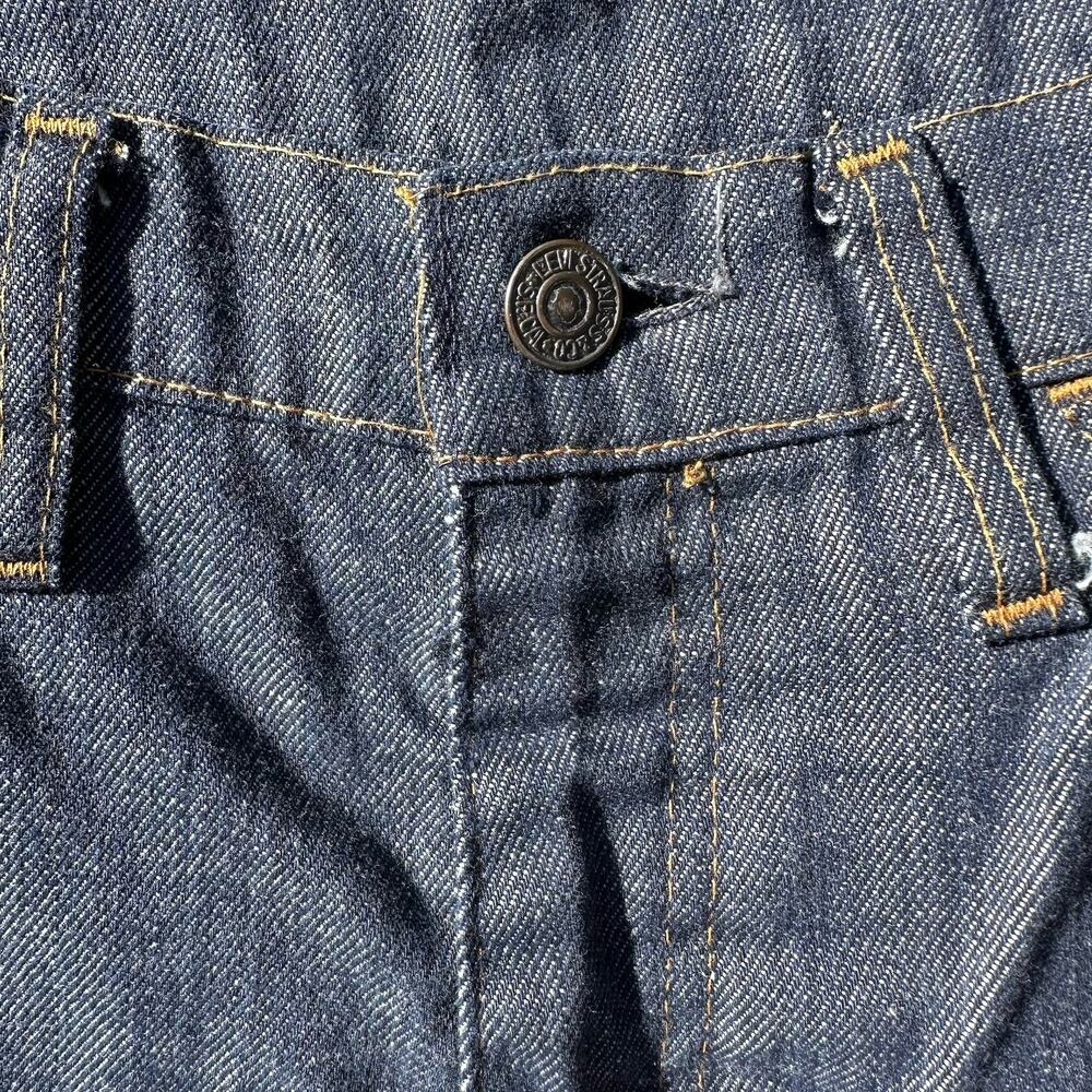 Vintage 1974‎ Levi 646 Jeans 32 x 29.5 Big E Denim 646-1918 Dark Wash - Picture 7 of 14